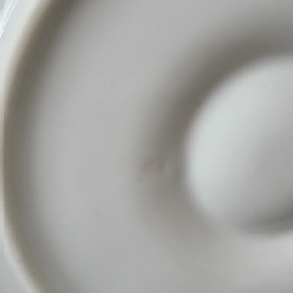 Vintage 60's Oyster Dish Plate Ceramic Stoneware Porcelain White Serve Platter